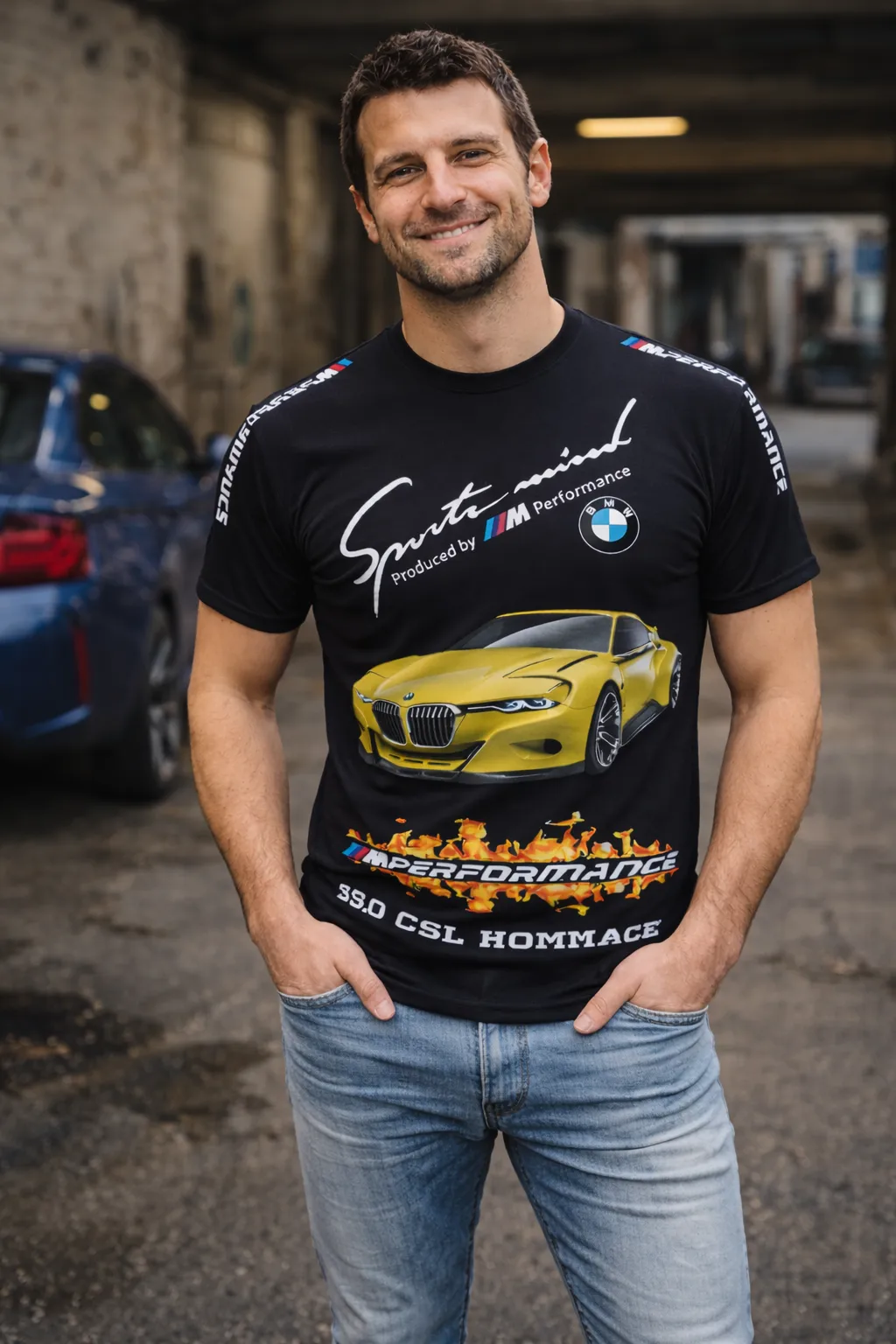 Мъжка тениска BMW  CSL Hommage