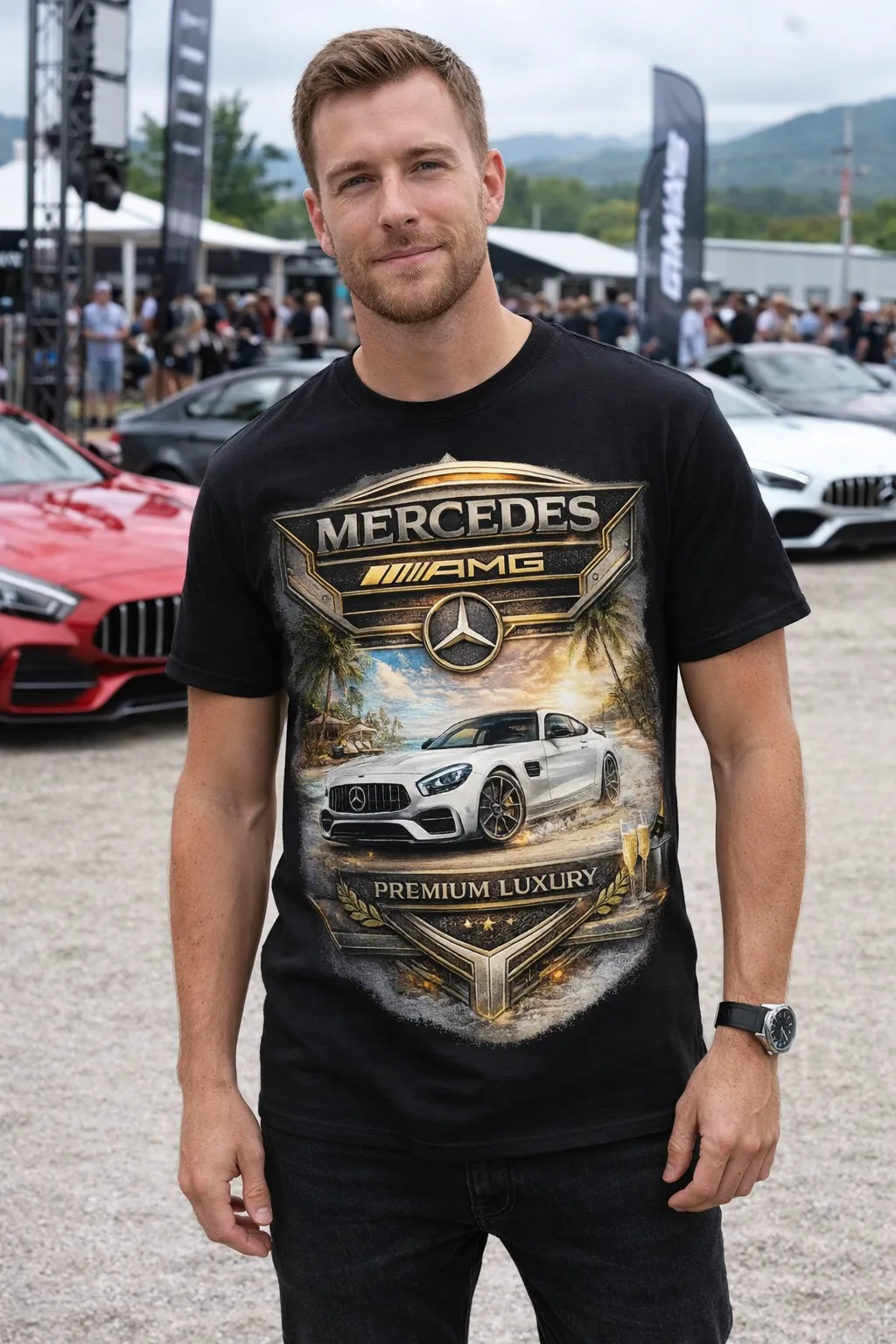 Мъжка тениска Mercedes AMG Premium Luxury