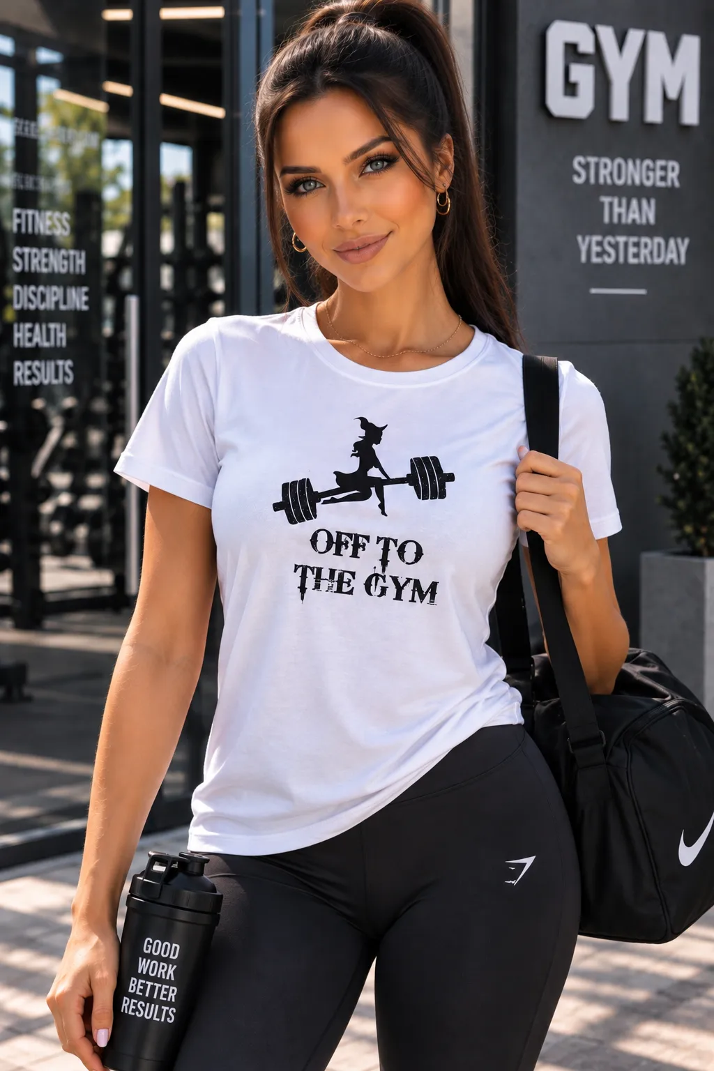 Дамска тениска „Off to the Gym“
